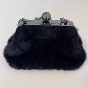Unique faux fur bag from Browns.